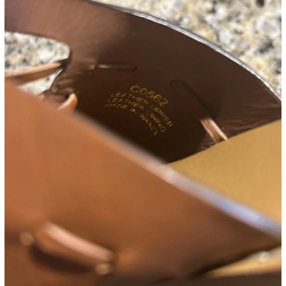 J. CREW MARLOW HUARACHE MULES Leather Light Blush 3.5